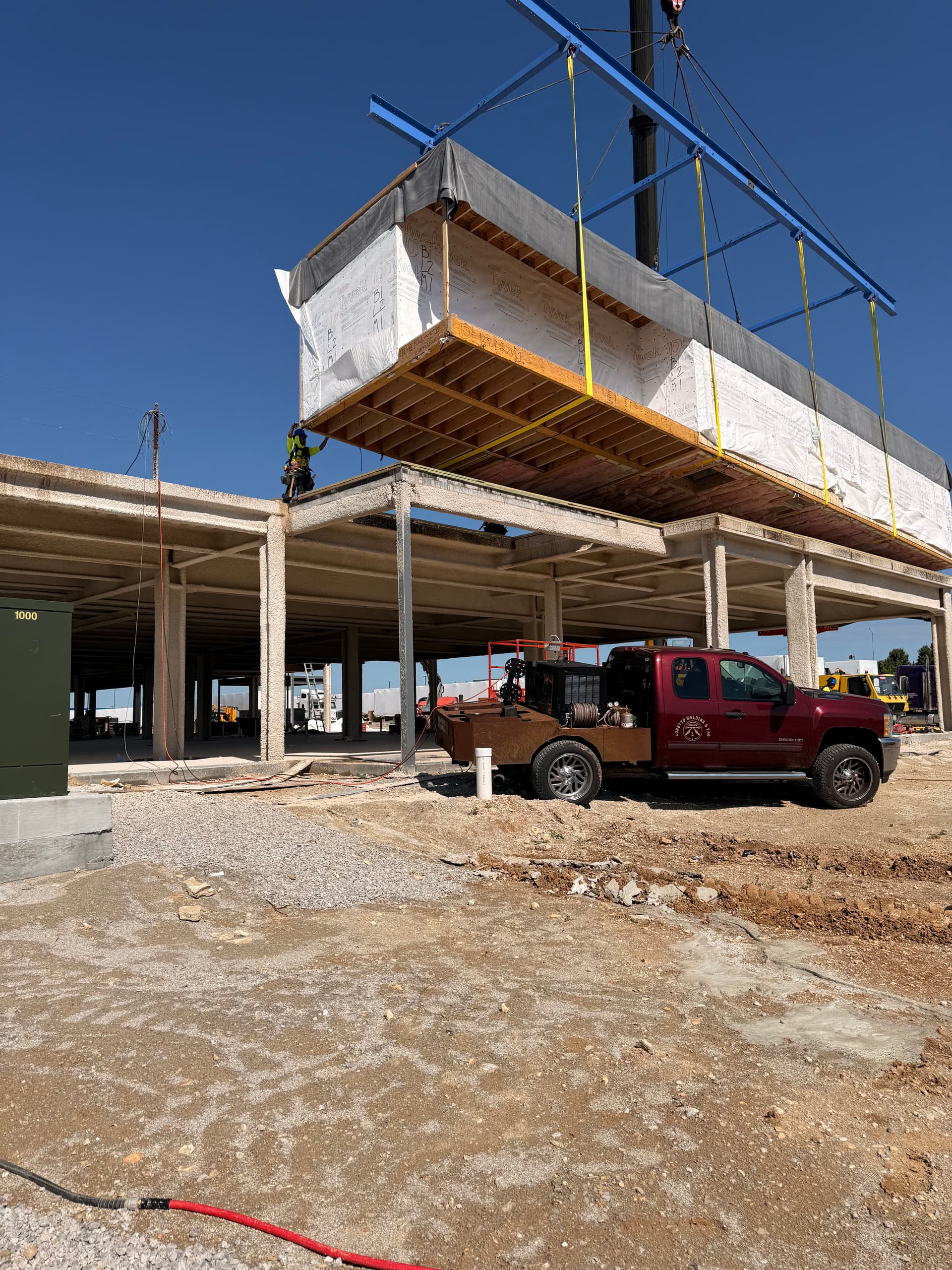 Structural Steel Welding on a Hotel Build in O'Fallon image